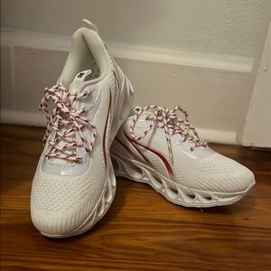 Brand New red and White running shoes